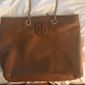 Tan/Camel Leather Tory Burch Bag
